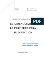 Almudéver - El Aprendizaje de La Partitura para Su Dirección