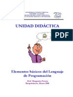 UNIDAD DIDÁCTICA. Elementos Básicos Del Lenguaje de Programación - 10