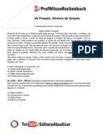 YouTube - ProfWilsonRochenbach - Sintaxe Da Oração - Exercícios - Aula 03