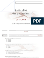 La Fiscalite Des Particuliers 2015 2016 QCM PDF