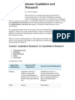 Difference Between Qualitative and Quantitave