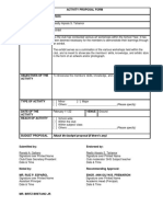 Activity Proposal Form