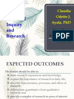 Module 1 Nature of Inquiry and Research