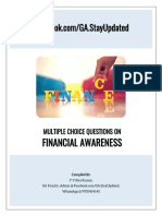 700 Important MCQ's On Financial Awareness PDF