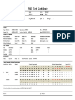 Mill Test Certificate - Example