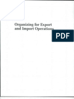 Organizing For Export and Import Operations