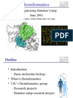 Bioinformatics: Bioengineering Summer Camp June 2001