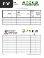 Template - List of Contextualized Learning Resource Per Learning Area