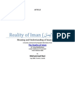 Reality of Iman