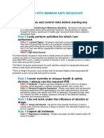 H&S Rules With Minimum Safe Behaviour Eng