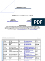 The Soter Group - 2020 Cyber Security Conference Calendar