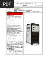 Ficha Tecnica Soldador Portatil