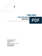 VMS-2000 Video Management System Operational Manual (v1.01) PDF