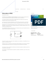 Cómo Probar Un TRIAC