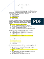 Acute Lymphoblastic Leukemia Questions