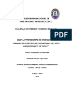 Análisis Estructural y Funcional Del Sitio Arqueológico de Yucay