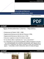 Evolución Histórica Legislación Hídrica