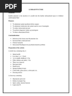 Lumbar Puncture