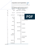 Comparative, Superlative Exercises