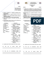 1st Summative Test. First Quarter