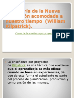 Claves de La Enseñanza Por Proyectos de Kilpatrick