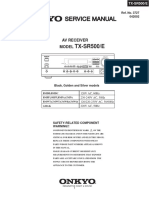 Onkyo Tx-Sr500e PDF