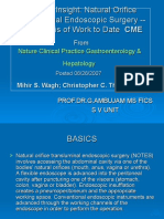 Surgery Insight: Natural Orifice Transluminal Endoscopic Surgery - An Analysis of Work To Date