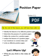 Position Paper