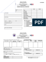 STUDENT INDIVIDUAL INVENTORY Blank Form