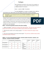 Isotopes Worksheet Answer Key