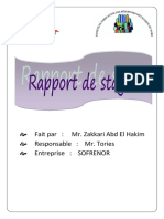 Rapport de Stage SOFRENOR