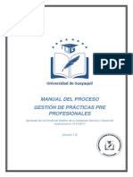 Manual de Procesos y Procedimientos de Gestión de Prácticas UG