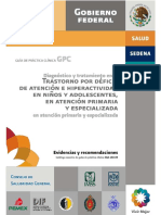 Diagnóstico y Tratamiento Del Trastorno Por Déficit de Atención