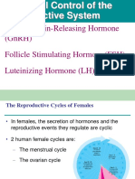 Hormonal Control of The Reproductive System