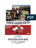 Plan de Gobierno Municipalidad Distrital de Layo 2018-2022