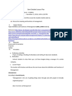 Nature and Concept of Management Sample