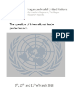 The Question of International Trade Protectionism