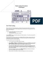 Volkswagen Radio Coding Procedure PDF