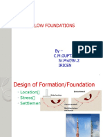 SHALLOW FOUNDATIONS March 19