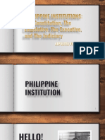 PolGov The Philippine Institutions