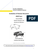 ANAT2521 - Evolution of Human Structure - Student Manual For 2019 - FINAL