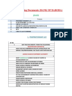 Account Opening Documents For Bob Jyoti