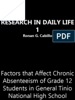 Characteristics of Research