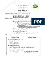 Detailed Lesson Plan About Bacteria