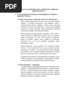 Desarrollo Planimétrico de La Propuesta Urbbano Arquitectónica