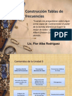 Tablas de Frecuencias