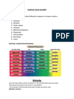 Analysis Music Booklet