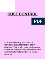 Cost Control