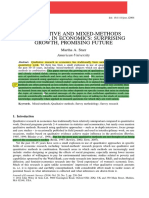 Starr, Martha A. (2014), Qualitative and Mixed - Methods Research in Economics. Surprising Growth, Promising Future