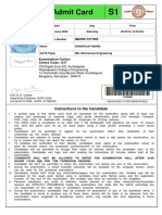 GATE Admit Card PDF